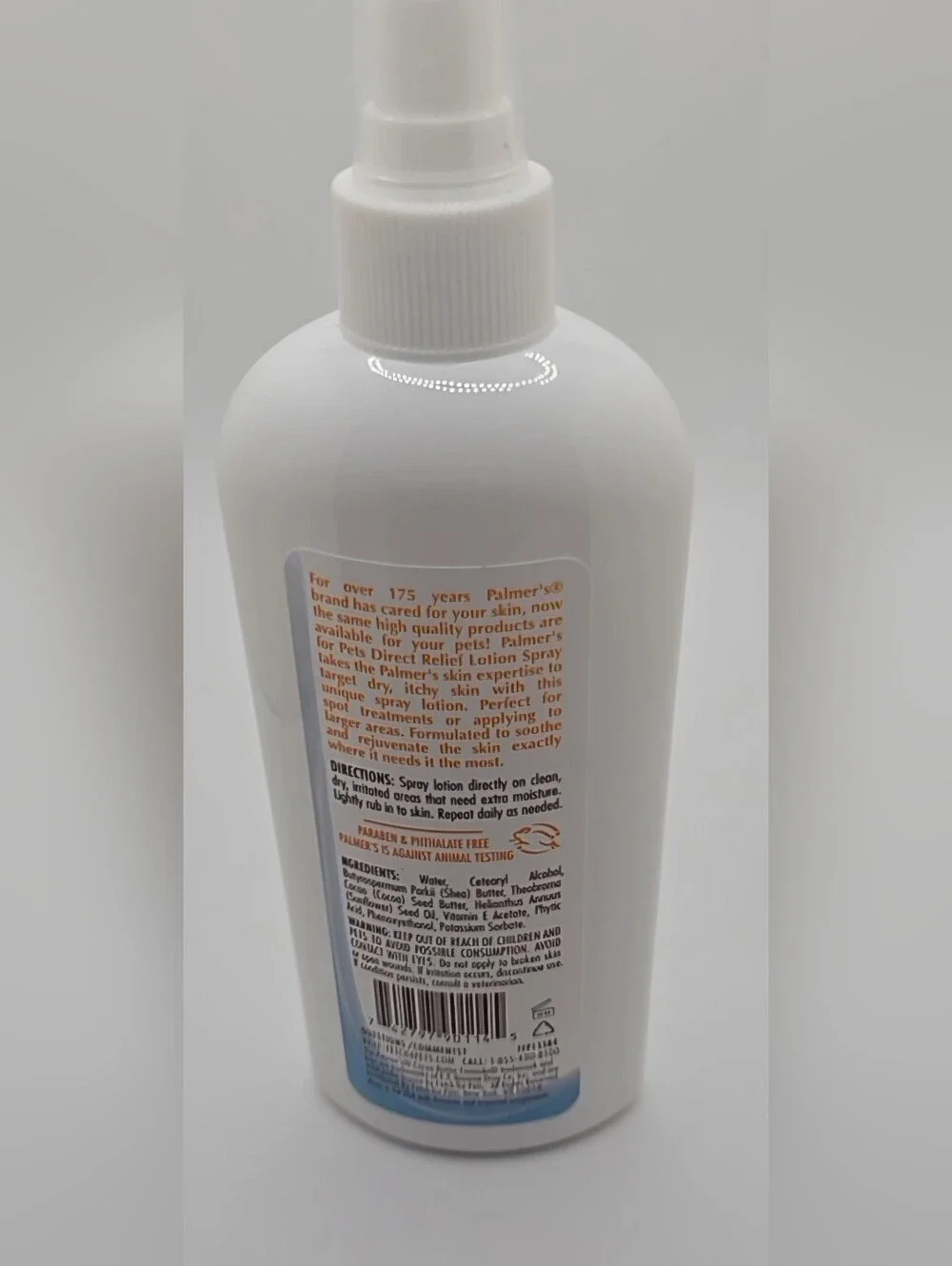 Palmer’s For Pets Direct Relief Dog Lotion Spray with Coconut Oil 8 oz